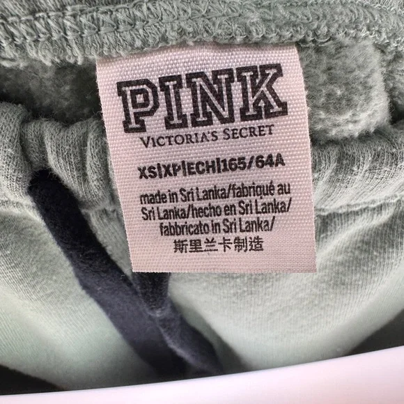 PINK Victoria's Secret Green Joggers - Picture 4 of 6